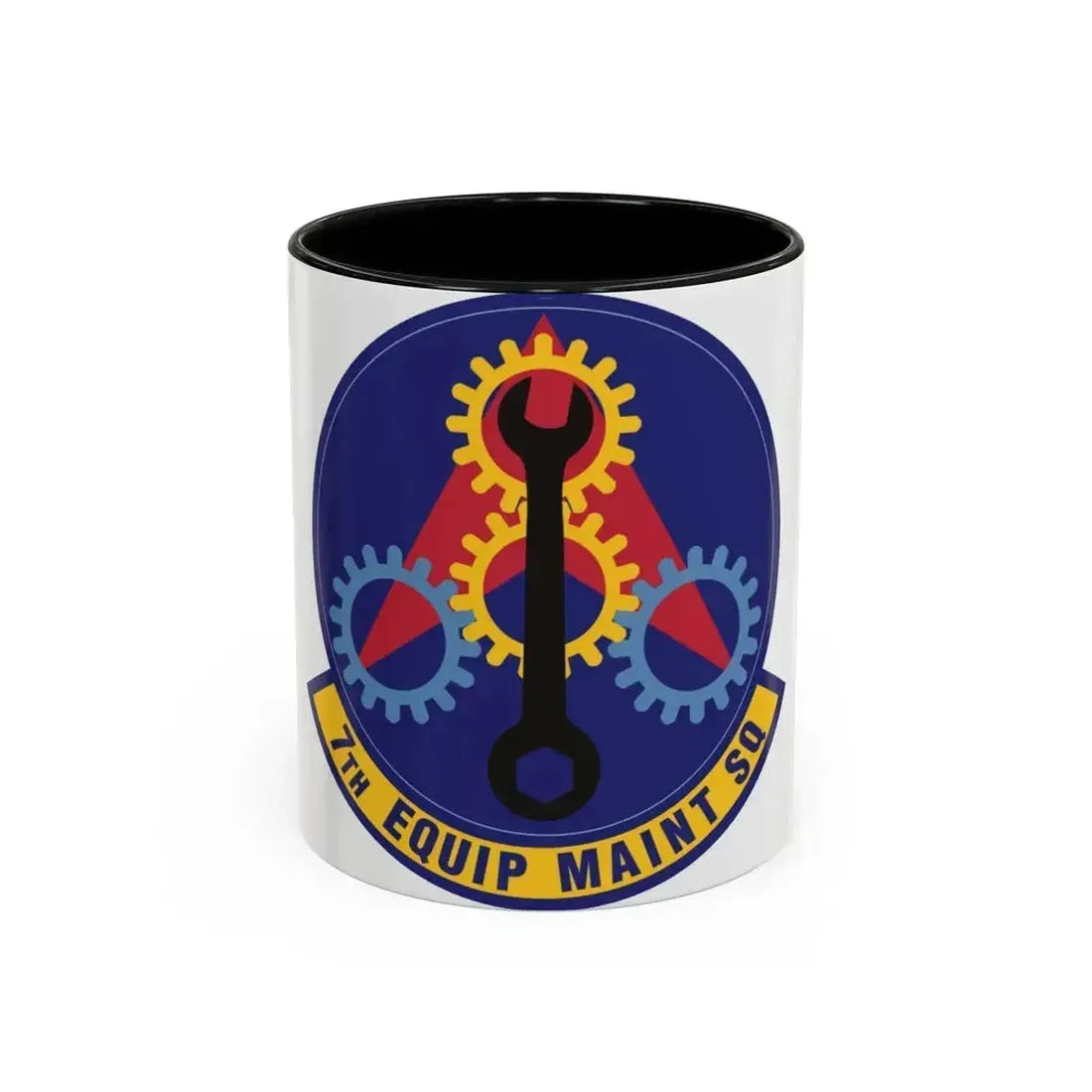 7th Equipment Maintenance Squadron (U.S. Air Force) Accent Coffee Mug 11oz Black - Go Mug Yourself