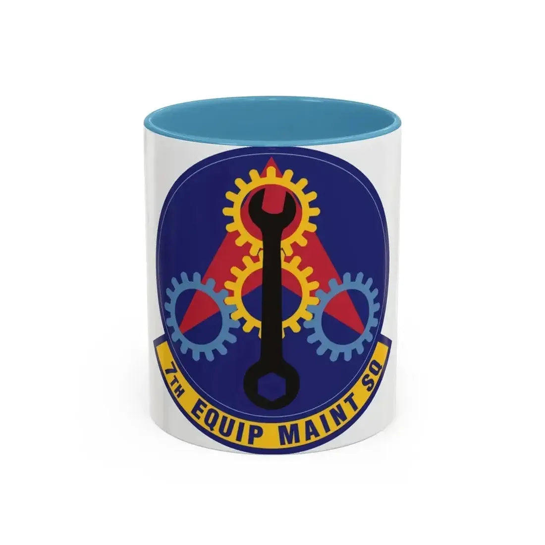 7th Equipment Maintenance Squadron (U.S. Air Force) Accent Coffee Mug 11oz Light Blue - Go Mug Yourself