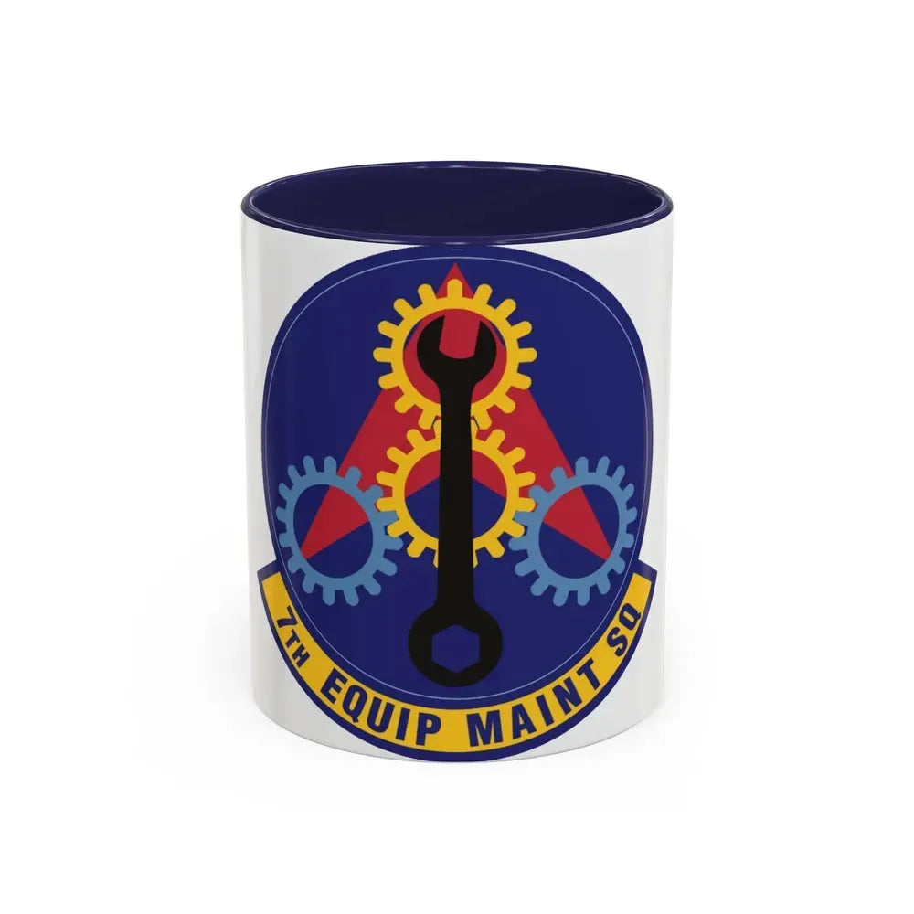 7th Equipment Maintenance Squadron (U.S. Air Force) Accent Coffee Mug 11oz Navy - Go Mug Yourself
