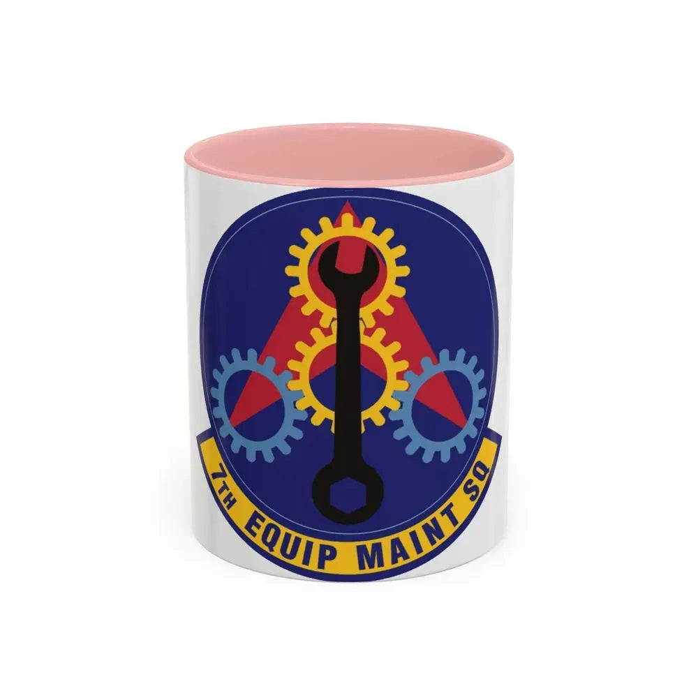 7th Equipment Maintenance Squadron (U.S. Air Force) Accent Coffee Mug 11oz Pink - Go Mug Yourself