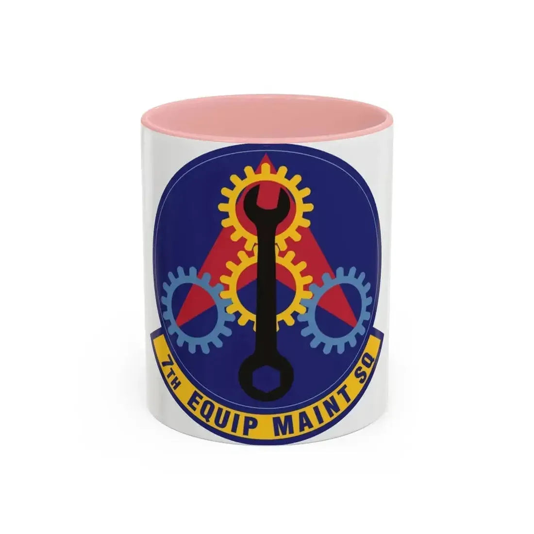7th Equipment Maintenance Squadron (U.S. Air Force) Accent Coffee Mug 11oz Pink - Go Mug Yourself
