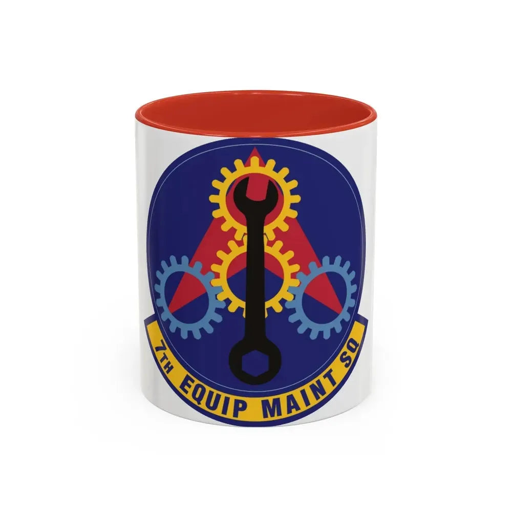 7th Equipment Maintenance Squadron (U.S. Air Force) Accent Coffee Mug 11oz Red - Go Mug Yourself