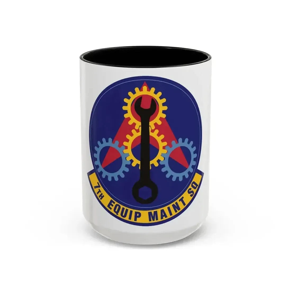 7th Equipment Maintenance Squadron (U.S. Air Force) Accent Coffee Mug 15oz Black - Go Mug Yourself