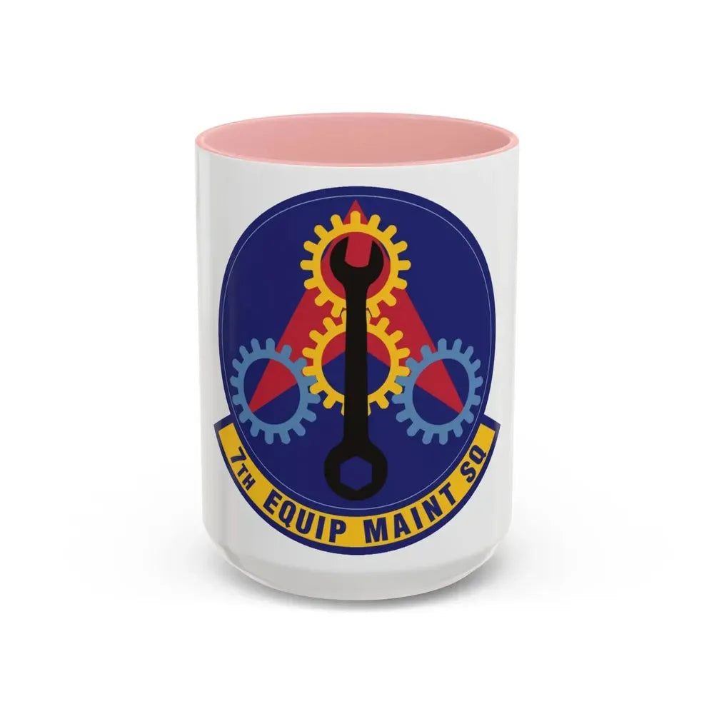 7th Equipment Maintenance Squadron (U.S. Air Force) Accent Coffee Mug 15oz Pink - Go Mug Yourself