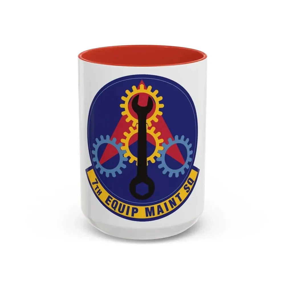 7th Equipment Maintenance Squadron (U.S. Air Force) Accent Coffee Mug 15oz Red - Go Mug Yourself