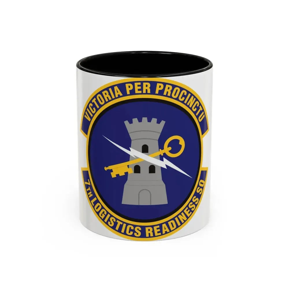 7th Logistics Readiness Squadron (U.S. Air Force) Accent Coffee Mug 11oz Black - Go Mug Yourself
