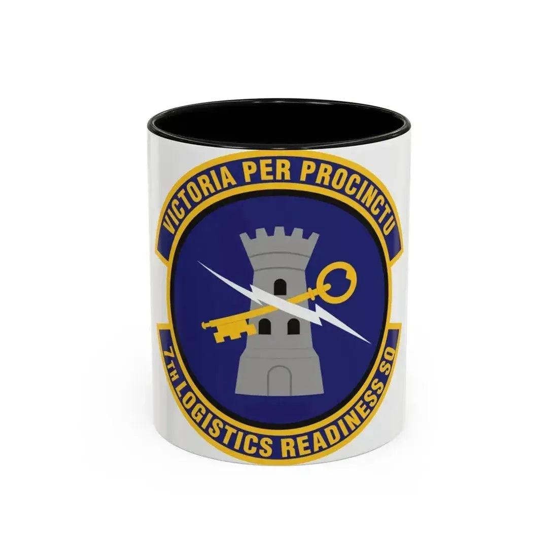 7th Logistics Readiness Squadron (U.S. Air Force) Accent Coffee Mug 11oz Black - Go Mug Yourself