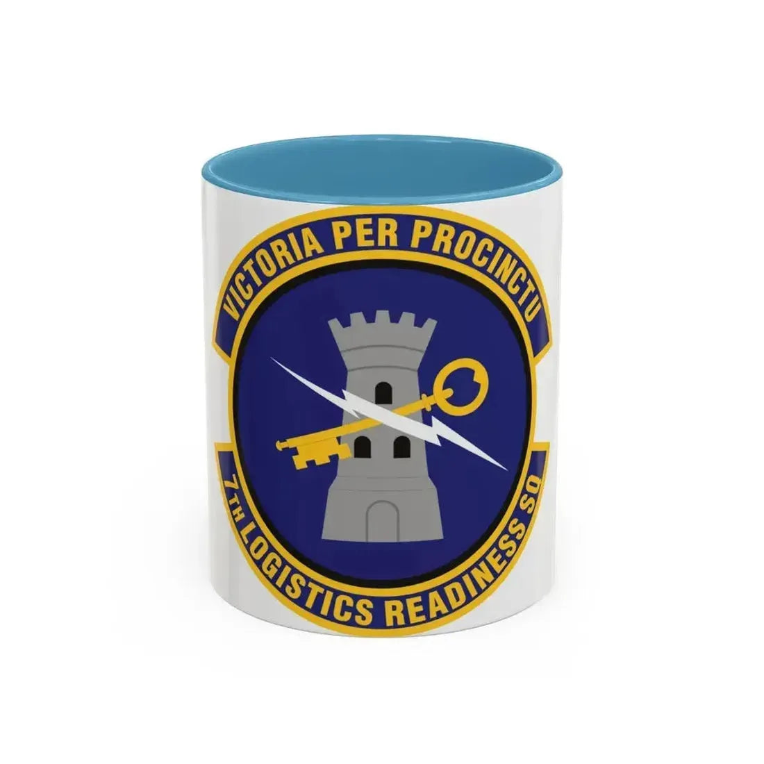 7th Logistics Readiness Squadron (U.S. Air Force) Accent Coffee Mug 11oz Light Blue - Go Mug Yourself