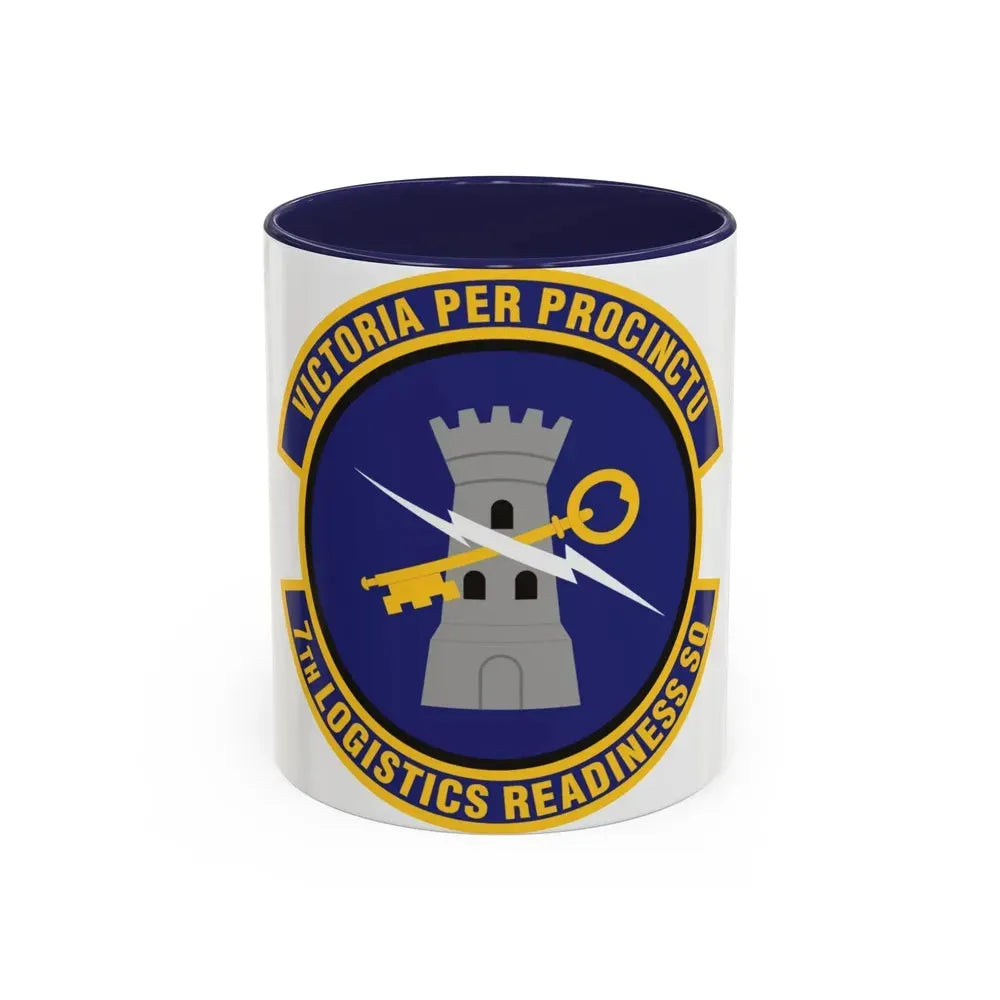 7th Logistics Readiness Squadron (U.S. Air Force) Accent Coffee Mug 11oz Navy - Go Mug Yourself