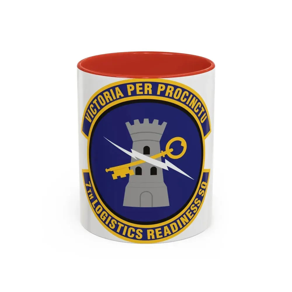 7th Logistics Readiness Squadron (U.S. Air Force) Accent Coffee Mug 11oz Red - Go Mug Yourself