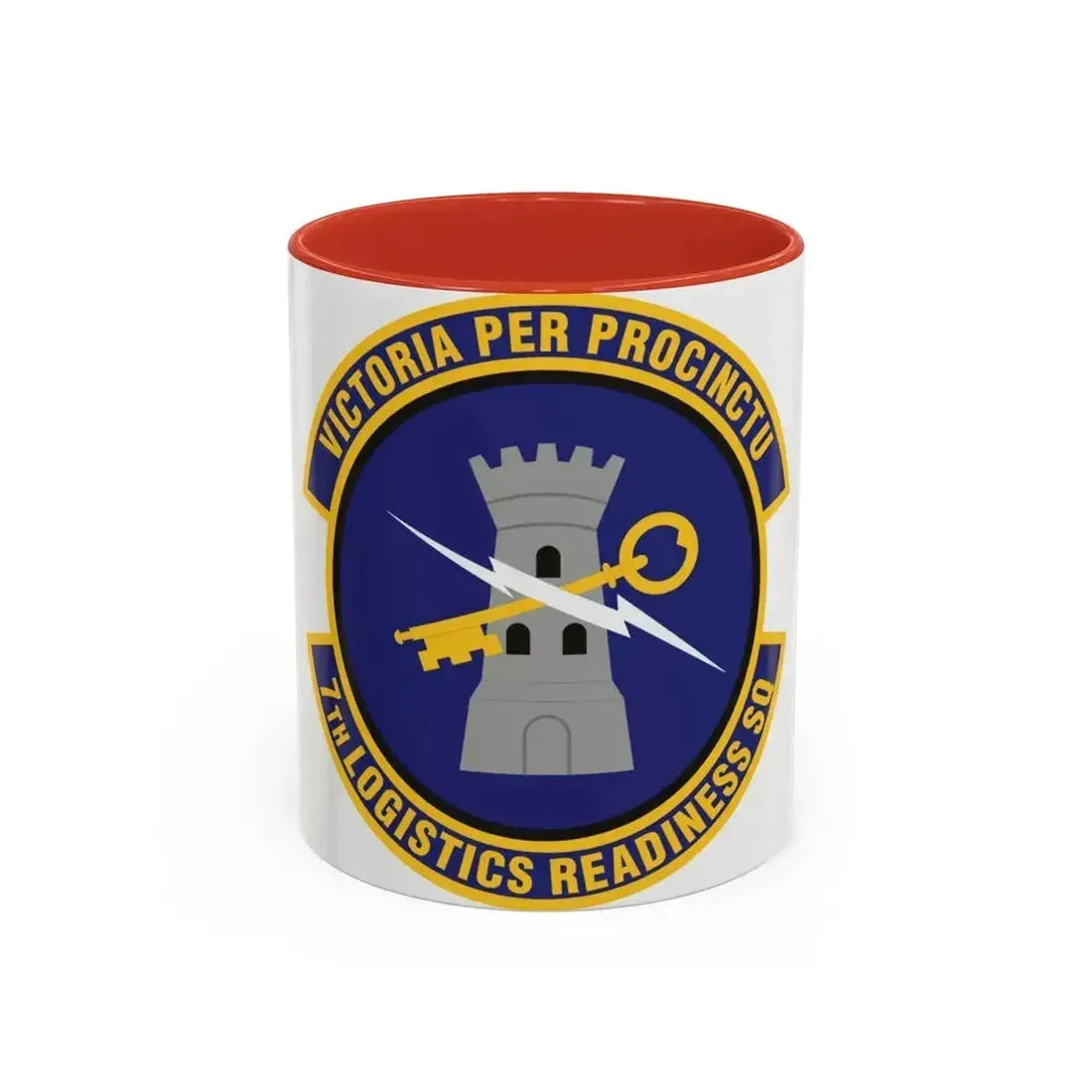 7th Logistics Readiness Squadron (U.S. Air Force) Accent Coffee Mug 11oz Red - Go Mug Yourself