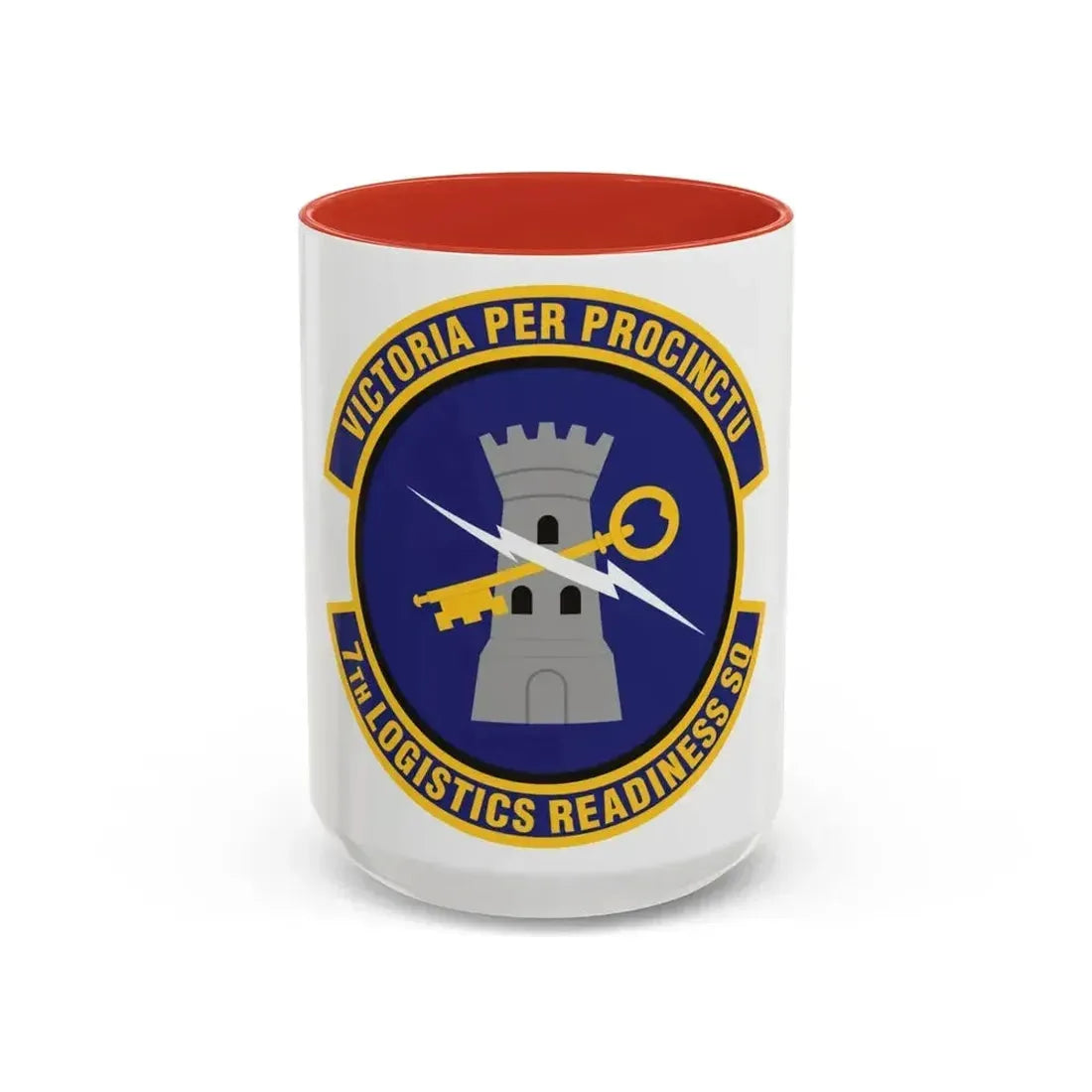 7th Logistics Readiness Squadron (U.S. Air Force) Accent Coffee Mug 15oz Red - Go Mug Yourself