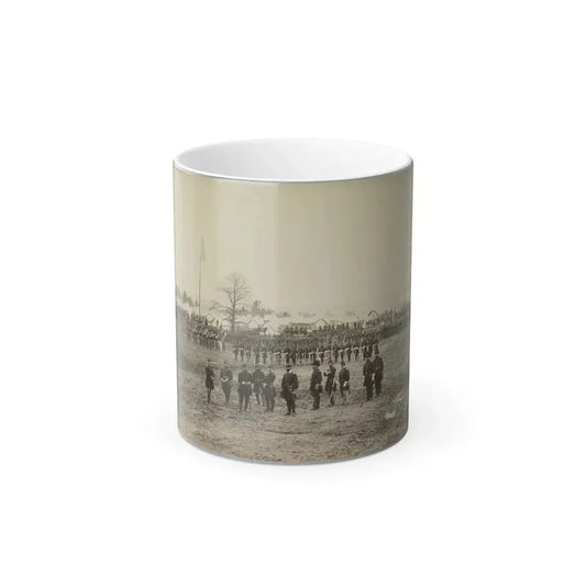 7Th New York Cavalry-- Gen. I. N. Palmer & Staff in Foreground-- Camp Near Washington, D. C. (U.S. Civil War) Color Changing Coffee Mug 11oz Default Title 11oz - Go Mug Yourself