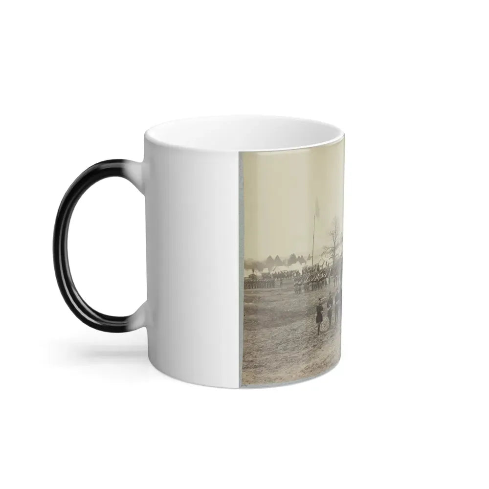 7Th New York Cavalry-- Gen. I. N. Palmer & Staff in Foreground-- Camp Near Washington, D. C. (U.S. Civil War) Color Changing Coffee Mug 11oz - Go Mug Yourself