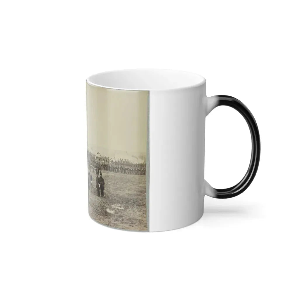 7Th New York Cavalry-- Gen. I. N. Palmer & Staff in Foreground-- Camp Near Washington, D. C. (U.S. Civil War) Color Changing Coffee Mug 11oz - Go Mug Yourself
