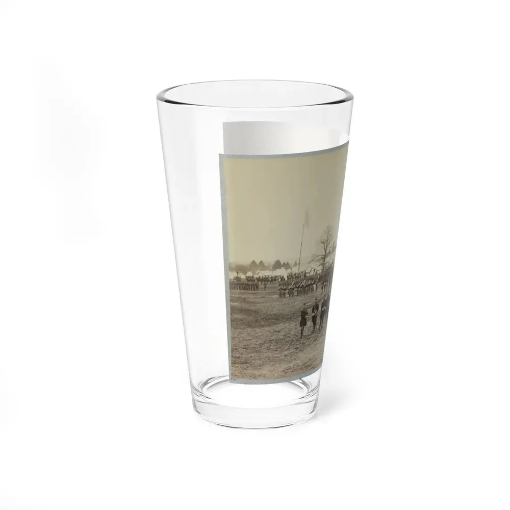 7th New York Cavalry-- Gen. I. N. Palmer & Staff In Foreground-- Camp Near Washington, D. C. (U.S. Civil War) Pint Glass 16oz - Go Mug Yourself