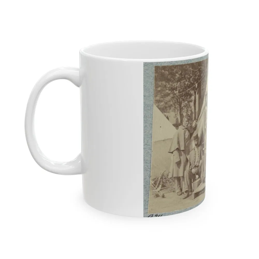7th New York State Militia, Camp Cameron, D.C., 1861 011 (U.S. Civil War) White Coffee Mug-Go Mug Yourself