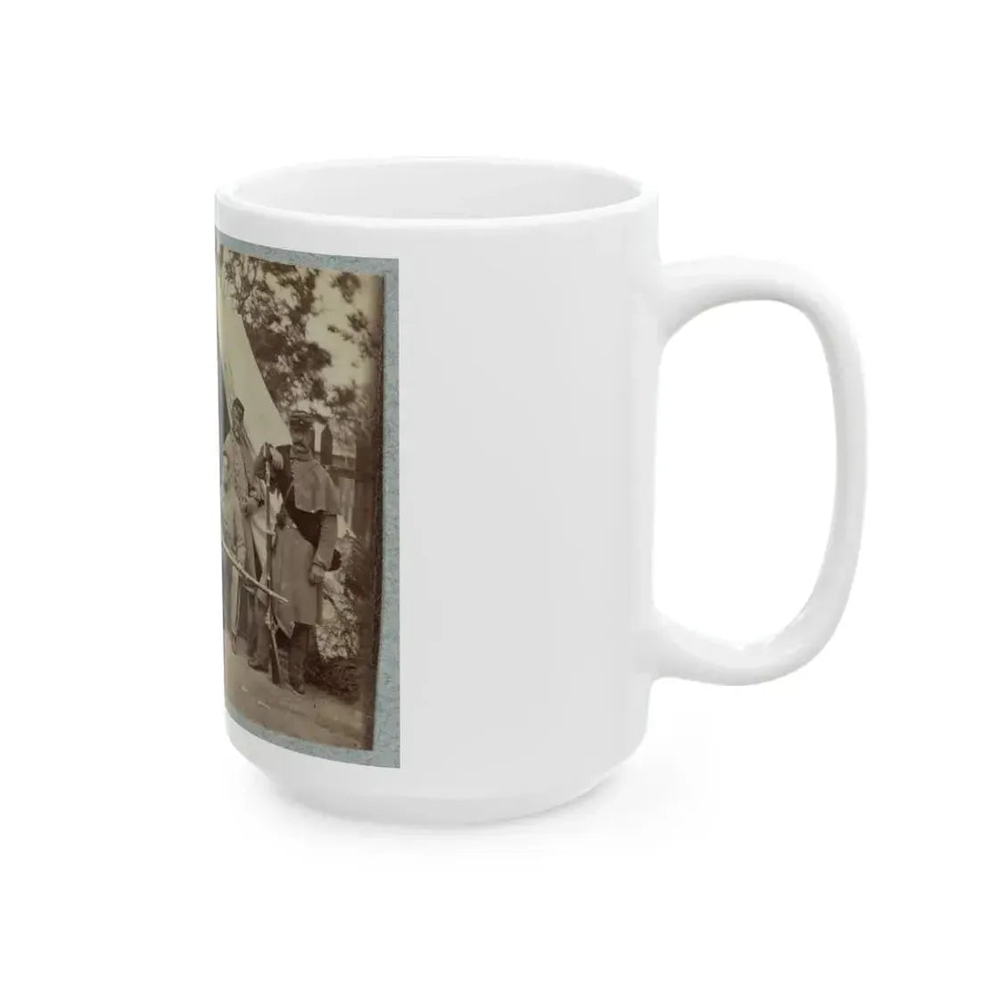 7th New York State Militia, Camp Cameron, D.C., 1861 001(2) (U.S. Civil War) White Coffee Mug - Go Mug Yourself