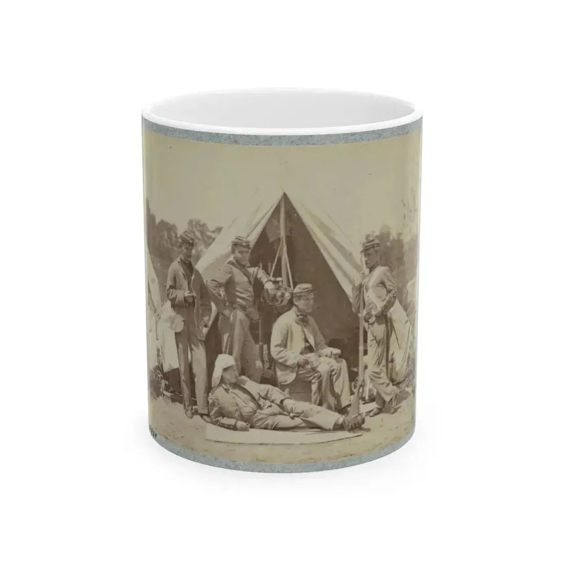 7th New York State Militia, Camp Cameron, D.C., 1861 002(2) (U.S. Civil War) White Coffee Mug 11oz - Go Mug Yourself