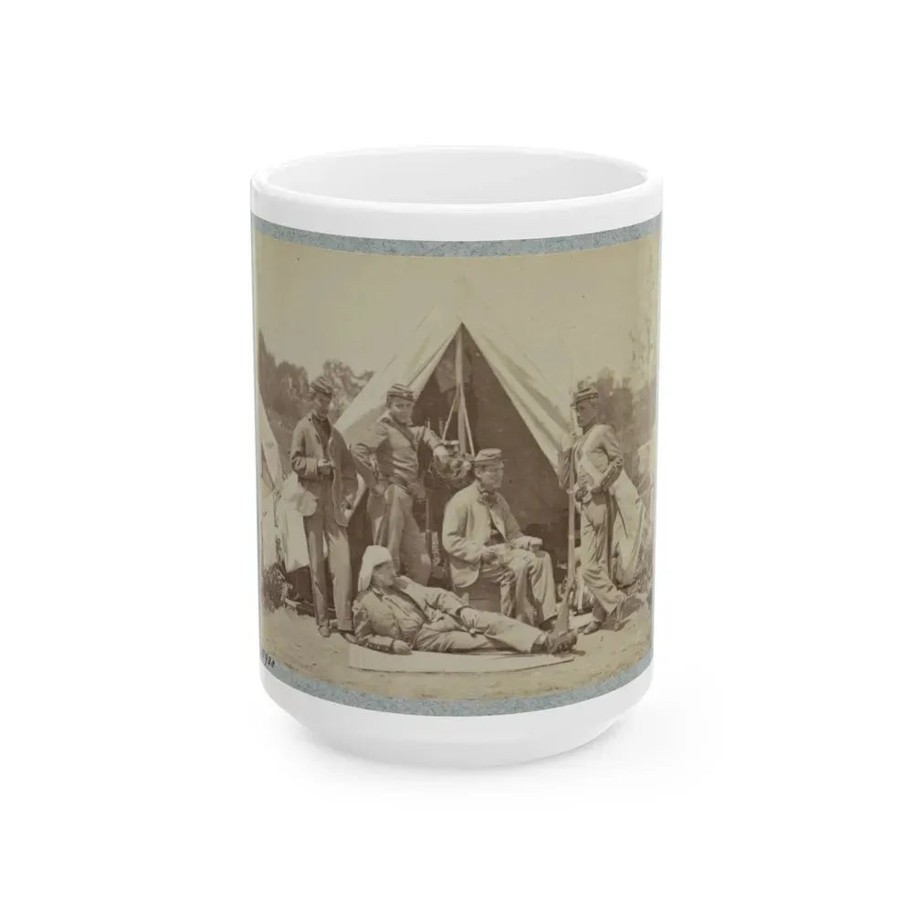 7th New York State Militia, Camp Cameron, D.C., 1861 002(2) (U.S. Civil War) White Coffee Mug 15oz - Go Mug Yourself