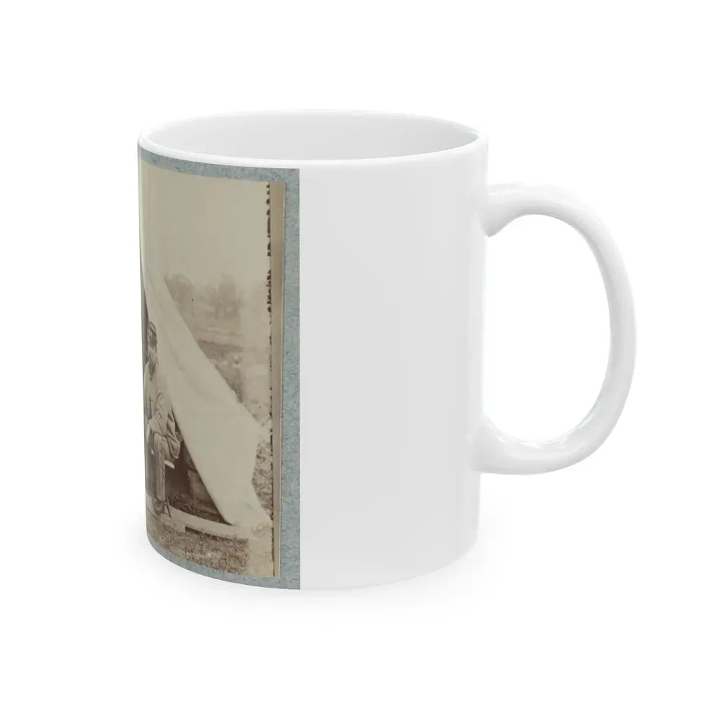 7th New York State Militia, Camp Cameron, D.C., 1861 003(2) (U.S. Civil War) White Coffee Mug - Go Mug Yourself