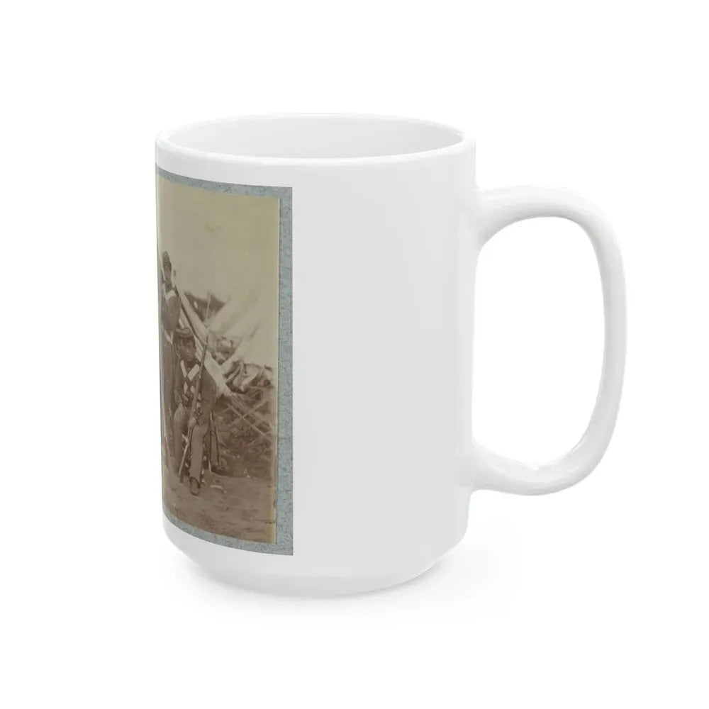 7th New York State Militia, Camp Cameron, D.C., 1861 004 (U.S. Civil War) White Coffee Mug - Go Mug Yourself