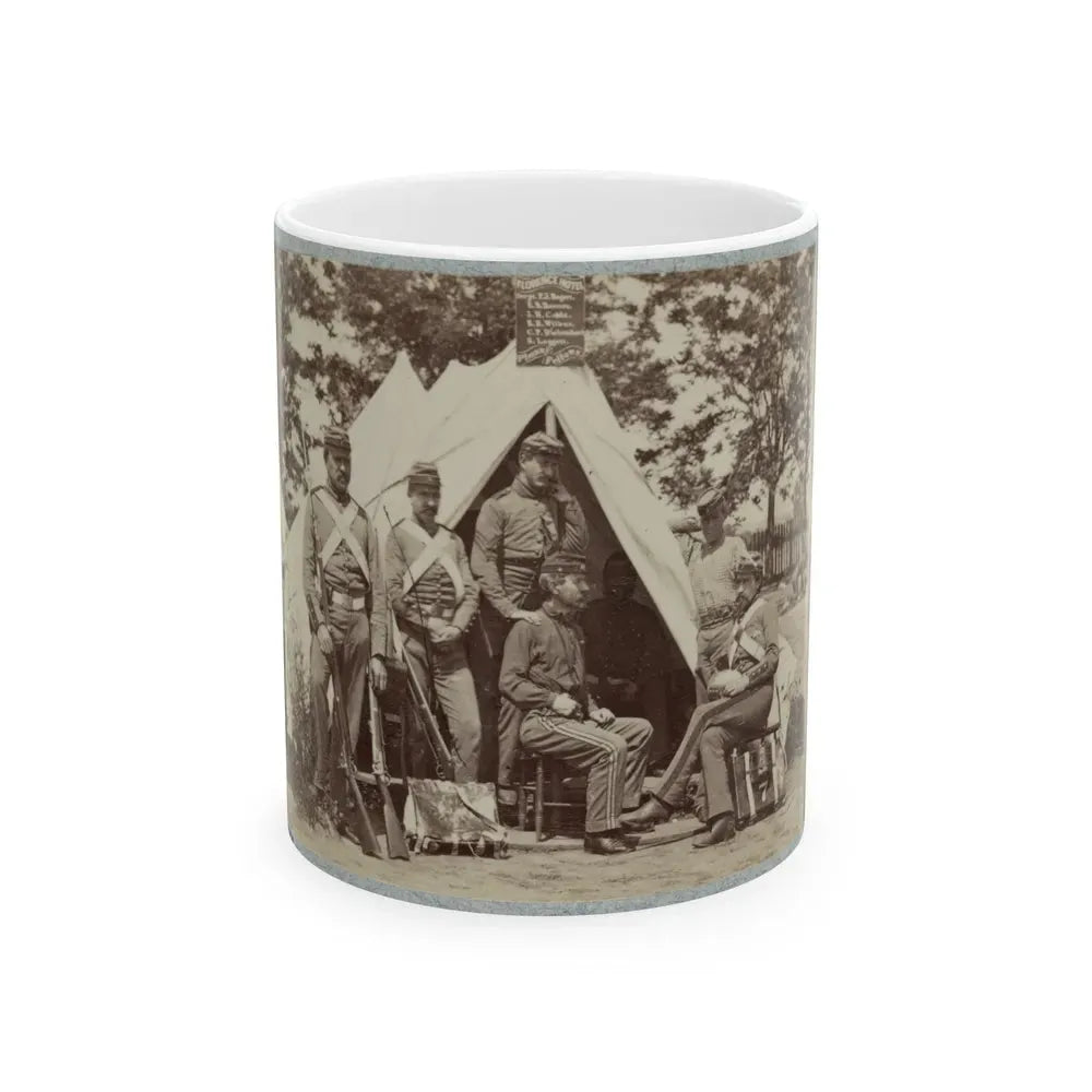 7th New York State Militia, Camp Cameron, D.C., 1861 005 (U.S. Civil War) White Coffee Mug 11oz - Go Mug Yourself