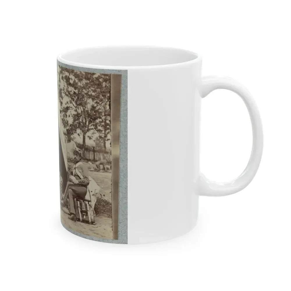 7th New York State Militia, Camp Cameron, D.C., 1861 005 (U.S. Civil War) White Coffee Mug - Go Mug Yourself