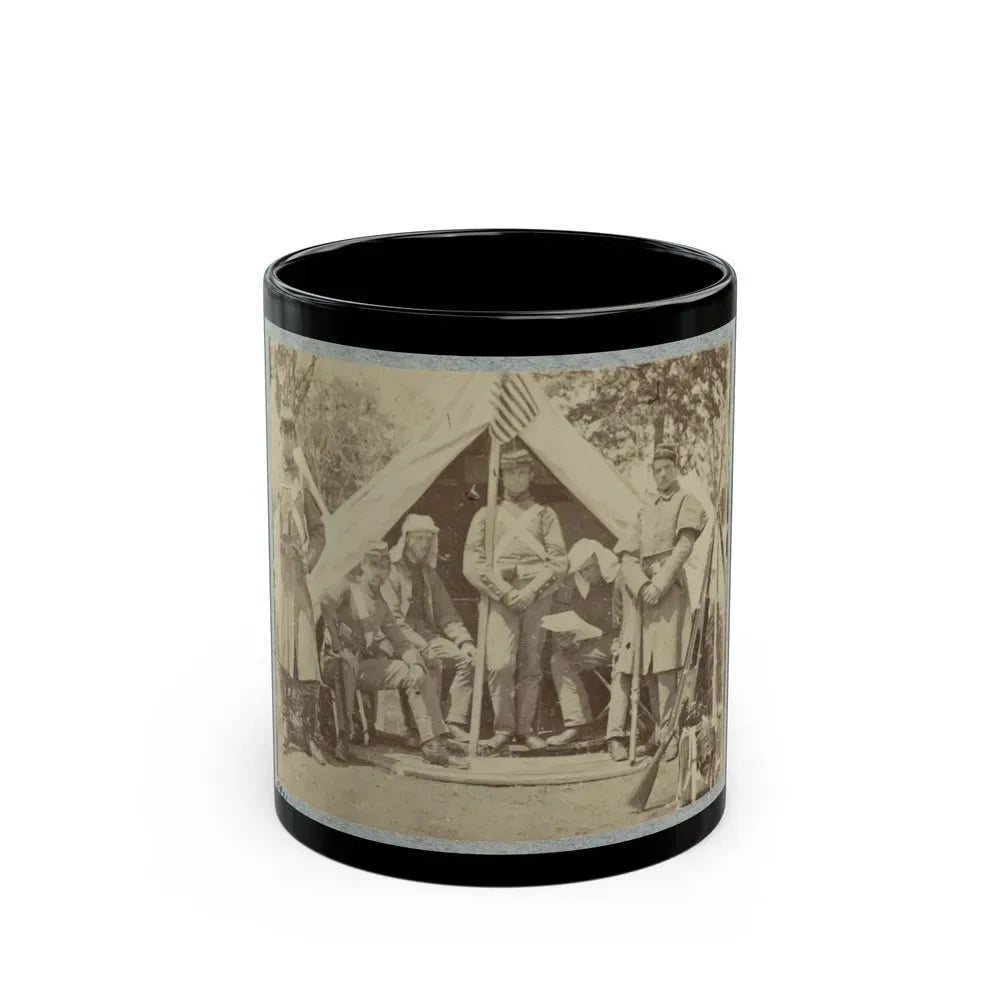 7th New York State Militia, Camp Cameron, D.C., 1861 009 (U.S. Civil War) Black Coffee Mug 11oz - Go Mug Yourself