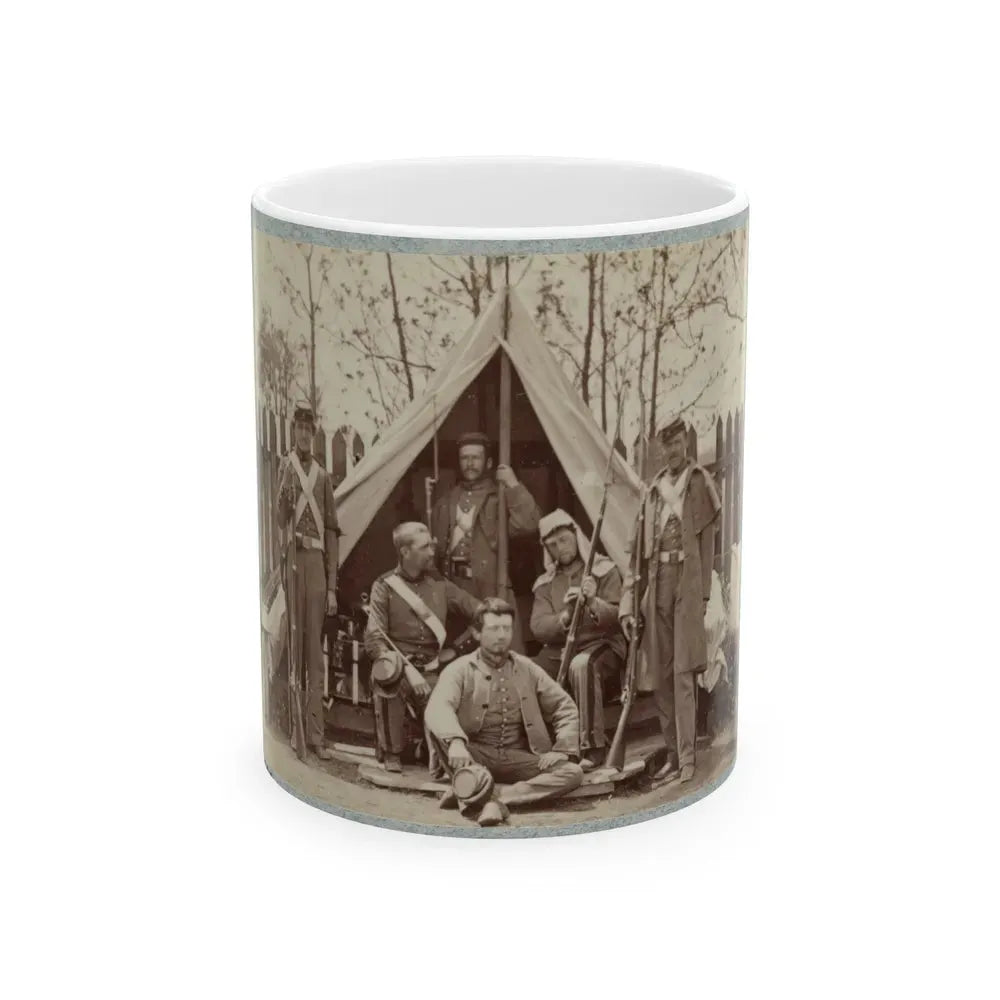 7th New York State Militia, Camp Cameron, D.C., 1861 010 (U.S. Civil War) White Coffee Mug 11oz - Go Mug Yourself