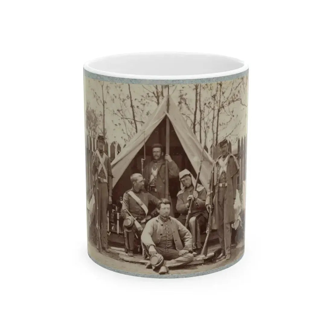 7th New York State Militia, Camp Cameron, D.C., 1861 010 (U.S. Civil War) White Coffee Mug 11oz - Go Mug Yourself