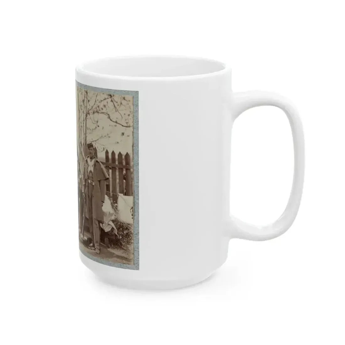 7th New York State Militia, Camp Cameron, D.C., 1861 010 (U.S. Civil War) White Coffee Mug - Go Mug Yourself