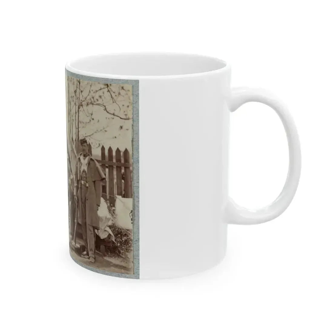 7th New York State Militia, Camp Cameron, D.C., 1861 010 (U.S. Civil War) White Coffee Mug - Go Mug Yourself