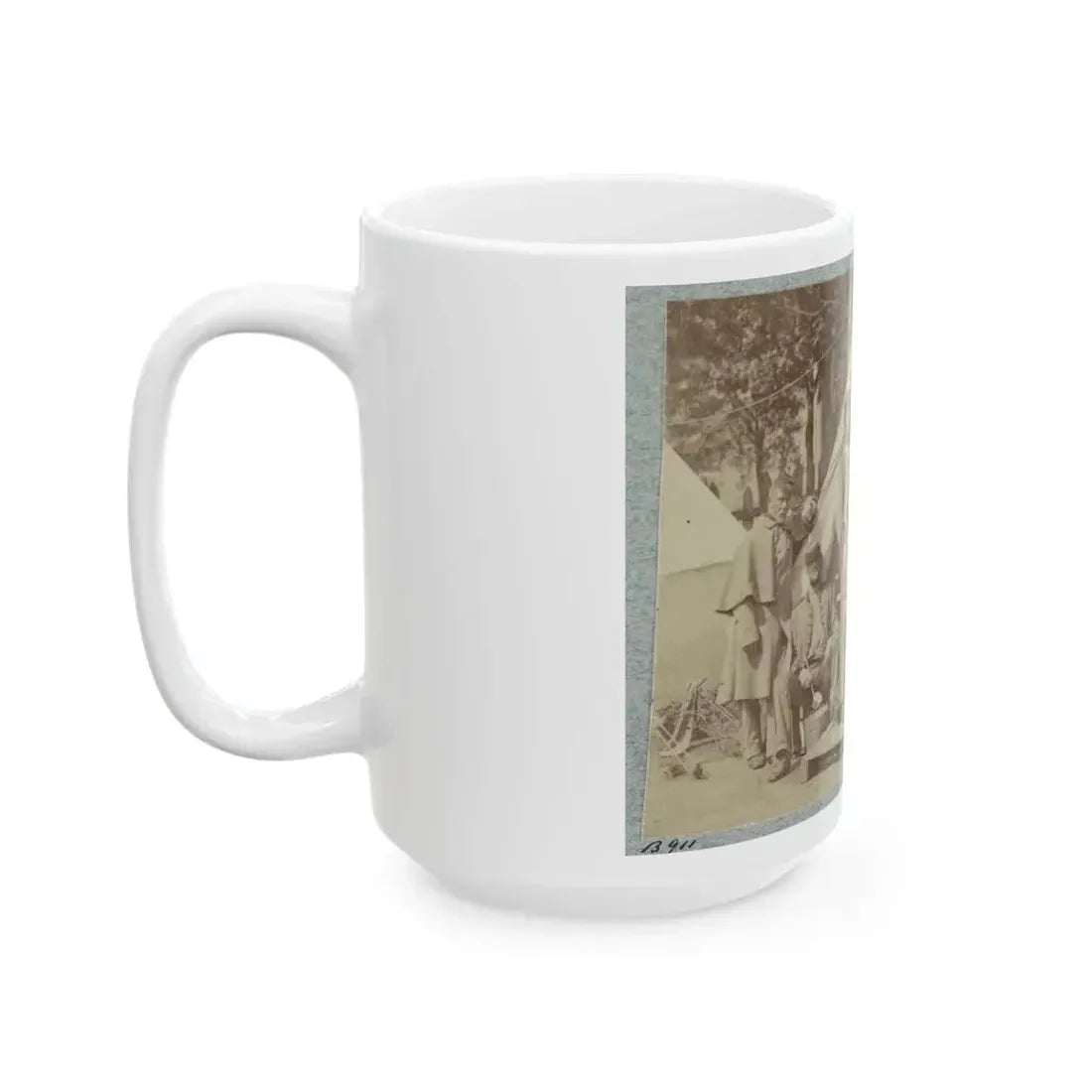 7th New York State Militia, Camp Cameron, D.C., 1861 011 (U.S. Civil War) White Coffee Mug - Go Mug Yourself