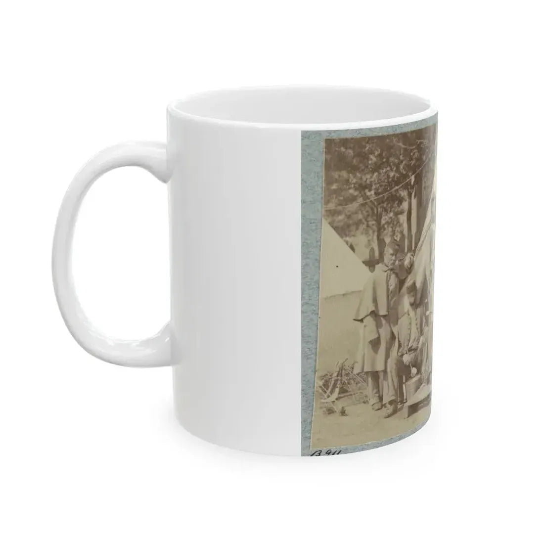 7th New York State Militia, Camp Cameron, D.C., 1861 011 (U.S. Civil War) White Coffee Mug - Go Mug Yourself