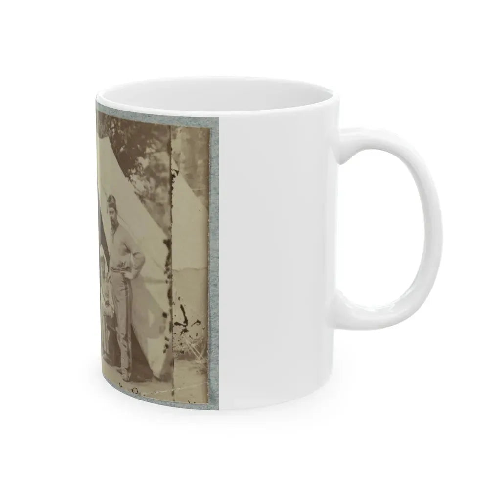 7th New York State Militia, Camp Cameron, D.C., 1861 011 (U.S. Civil War) White Coffee Mug - Go Mug Yourself