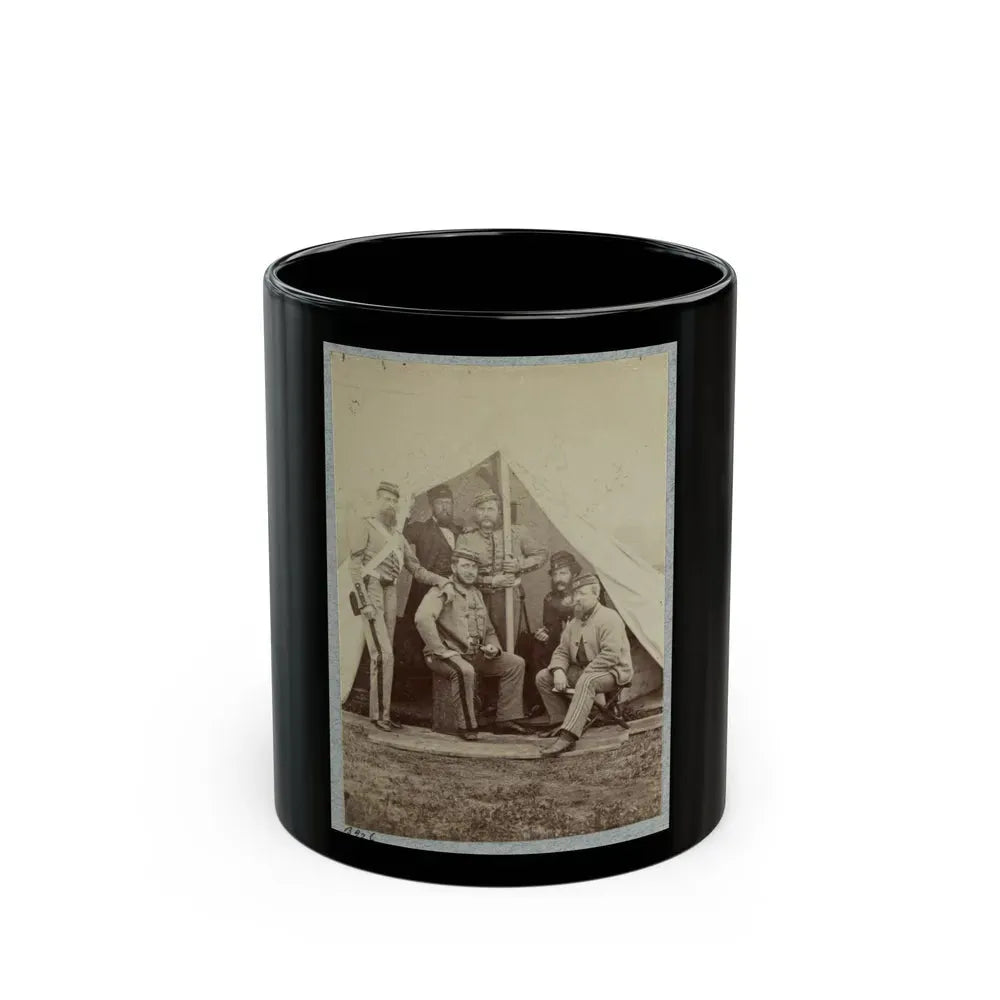 7th New York State Militia, Camp Cameron, D.C., 1861 012 (U.S. Civil War) Black Coffee Mug 11oz - Go Mug Yourself