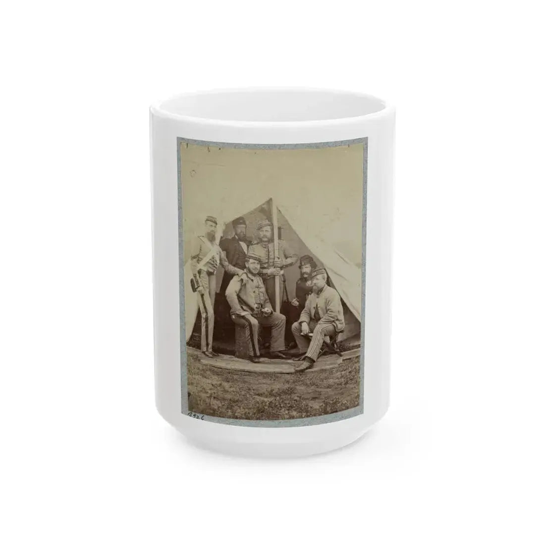 7th New York State Militia, Camp Cameron, D.C., 1861 012 (U.S. Civil War) White Coffee Mug 15oz - Go Mug Yourself