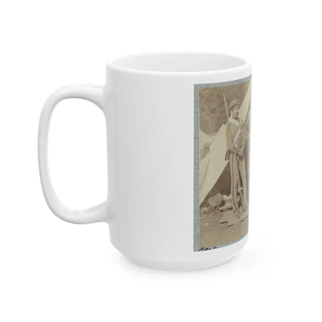 7th New York State Militia, Camp Cameron, D.C., 1861 013 (U.S. Civil War) White Coffee Mug - Go Mug Yourself