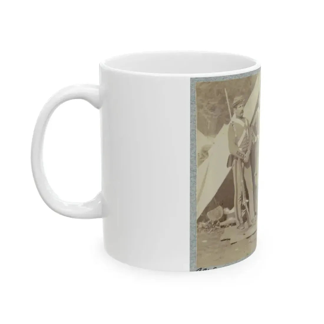 7th New York State Militia, Camp Cameron, D.C., 1861 013 (U.S. Civil War) White Coffee Mug - Go Mug Yourself