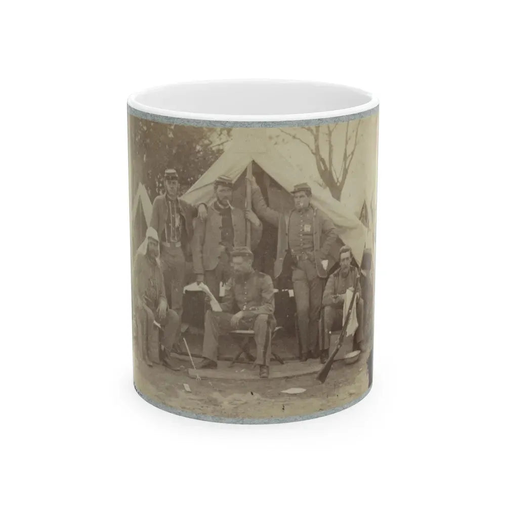 7th New York State Militia, Camp Cameron, D.C., 1861 014 (U.S. Civil War) White Coffee Mug 11oz - Go Mug Yourself