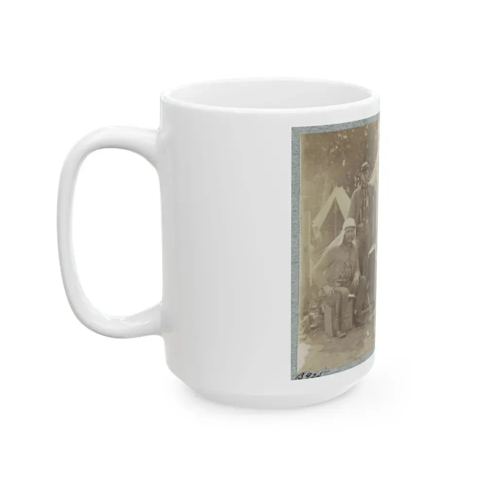 7th New York State Militia, Camp Cameron, D.C., 1861 014 (U.S. Civil War) White Coffee Mug - Go Mug Yourself