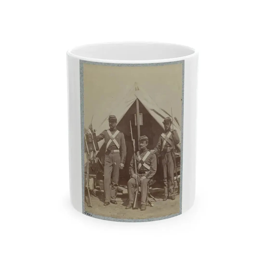 7th New York State Militia, Camp Cameron, D.C., 1861 015 (U.S. Civil War) White Coffee Mug 11oz - Go Mug Yourself