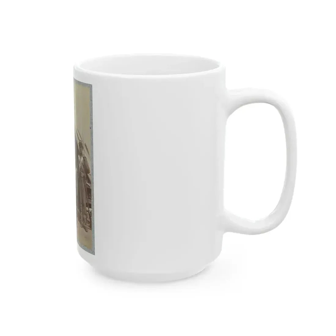 7th New York State Militia, Camp Cameron, D.C., 1861 015 (U.S. Civil War) White Coffee Mug - Go Mug Yourself
