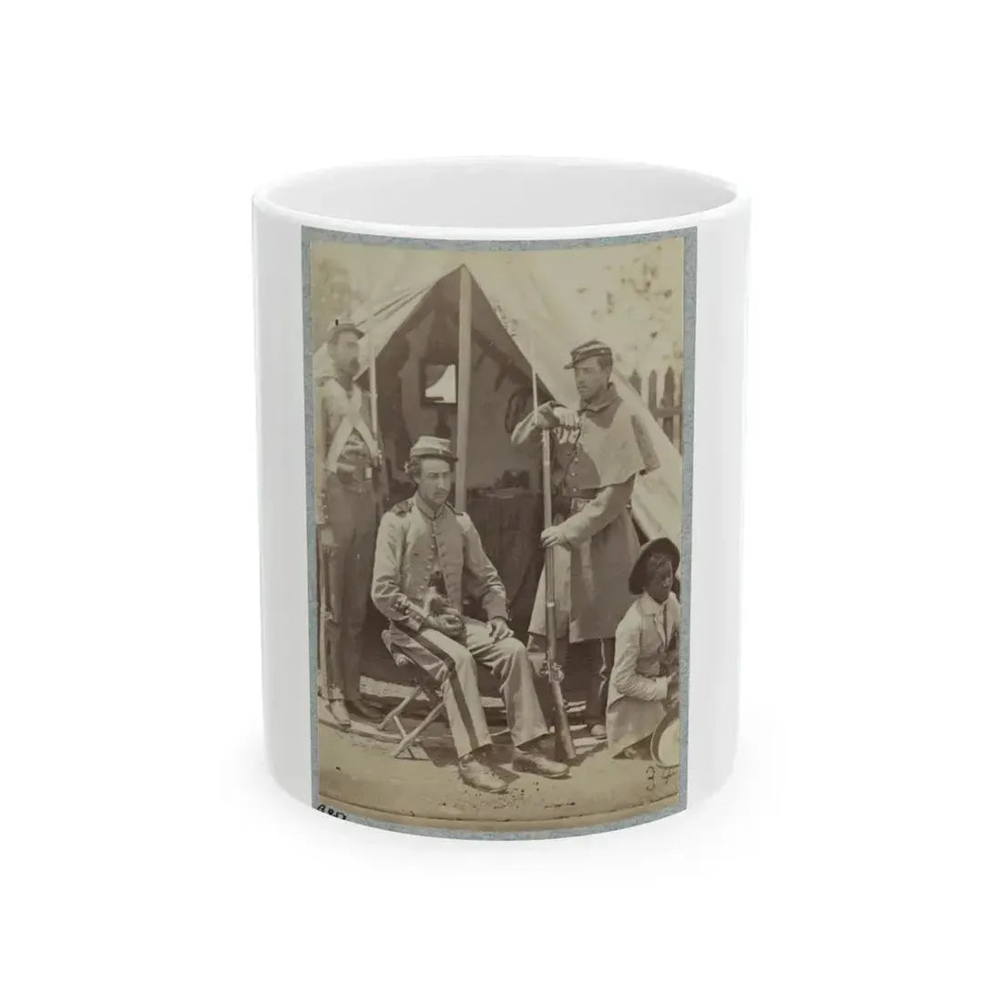 7th New York State Militia, Camp Cameron, D.C., 1861 016 (U.S. Civil War) White Coffee Mug 11oz - Go Mug Yourself