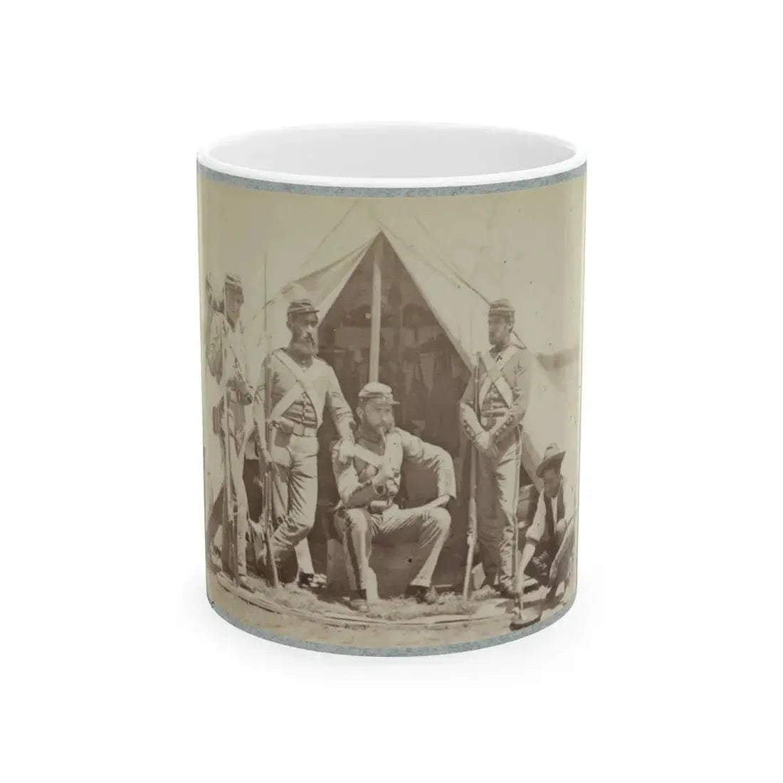 7th New York State Militia, Camp Cameron, D.C., 1861 018 (U.S. Civil War) White Coffee Mug 11oz - Go Mug Yourself