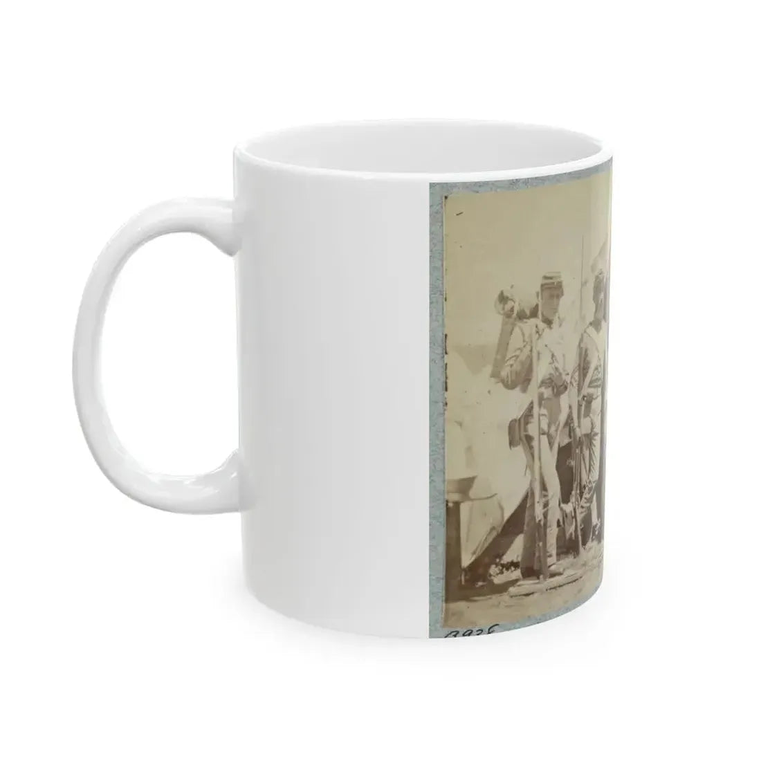 7th New York State Militia, Camp Cameron, D.C., 1861 018 (U.S. Civil War) White Coffee Mug - Go Mug Yourself