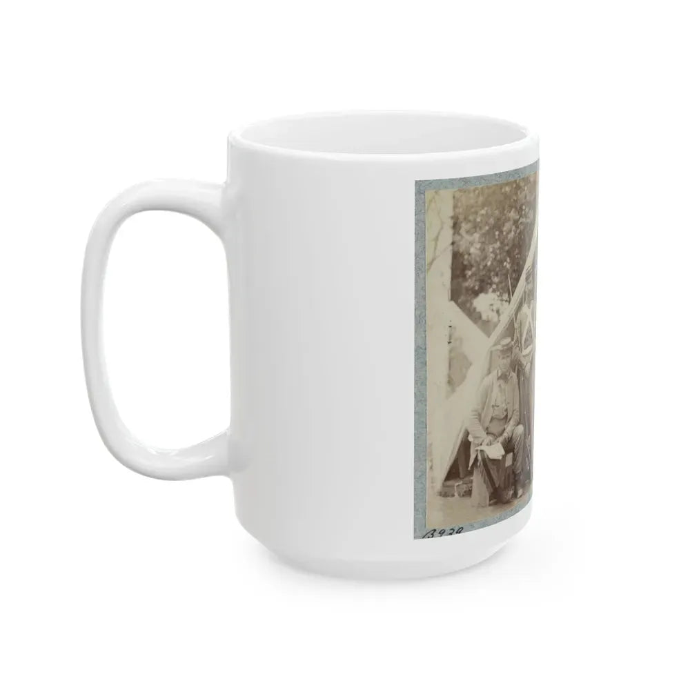 7th New York State Militia, Camp Cameron, D.C., 1861 019 (U.S. Civil War) White Coffee Mug - Go Mug Yourself