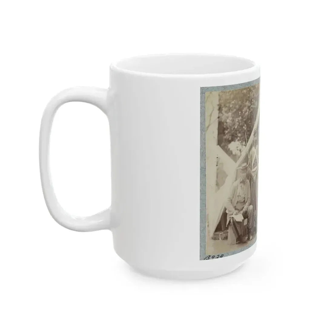 7th New York State Militia, Camp Cameron, D.C., 1861 019 (U.S. Civil War) White Coffee Mug - Go Mug Yourself