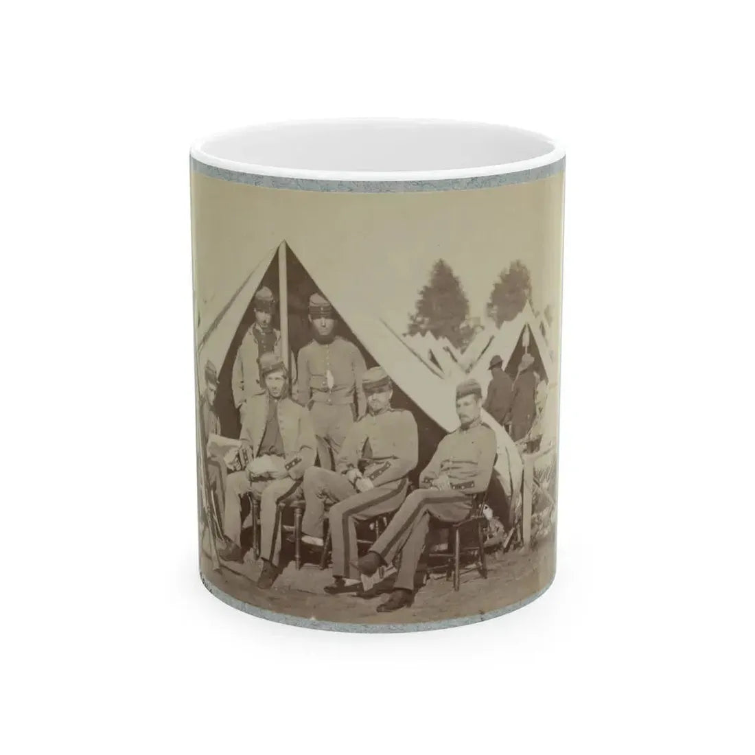 7th New York State Militia, Camp Cameron, D.C., 1861 020 (U.S. Civil War) White Coffee Mug 11oz - Go Mug Yourself